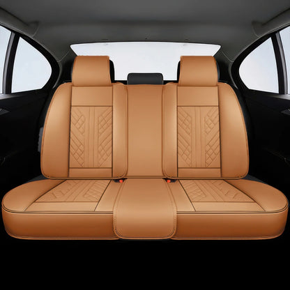 Premium Autositzbezug aus Leder - Braun